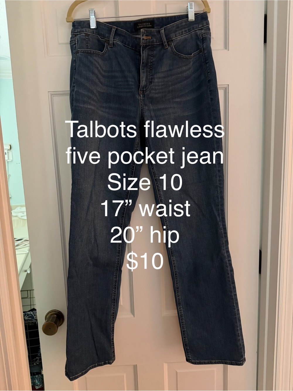 Talbots Straight Leg Women's Jeans in Dark Blue